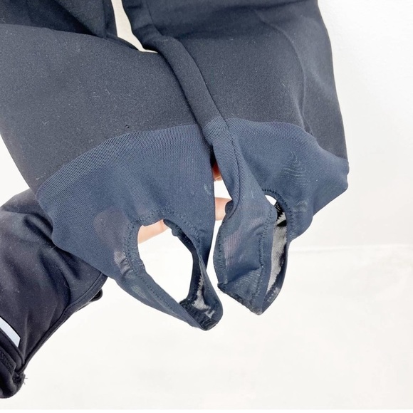 VTG 70 80s Ski Bib Overall Wool Blend Spandex Stirrup Jumpsuit Black Womens 6-8 - Picture 8 of 16